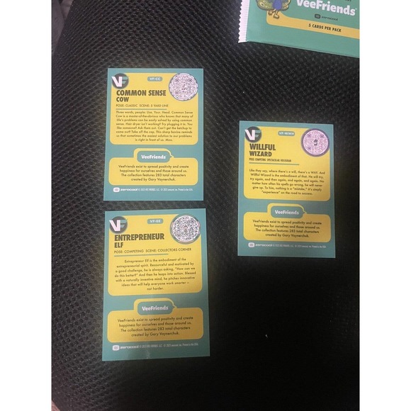 VeeFriends Willful Wizard Rare Holo /2499 NSCC 2023 Gary Vee 5 Pack Cards 555 - Picture 3 of 5